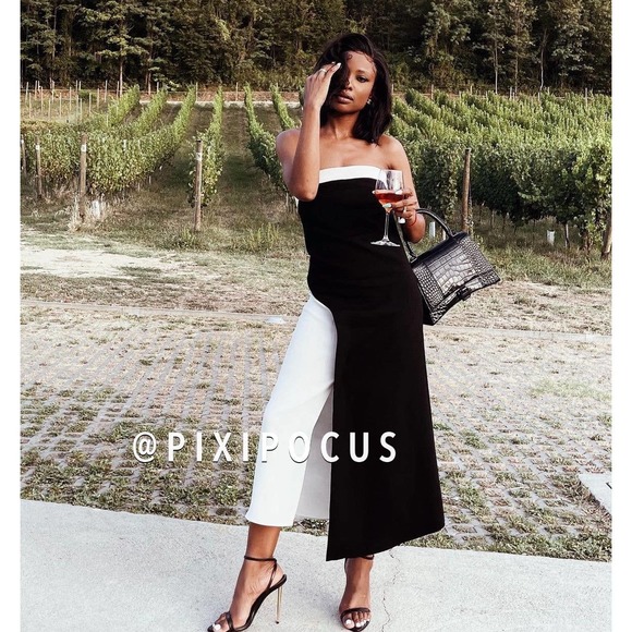 ZARA LIMITED EDITION WOOL BLEND COLORBLOCK MIDI DRESS - Picture 10 of 15